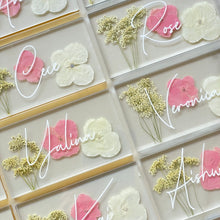 Load image into Gallery viewer, multiple pink floral place cards
